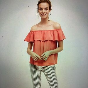 Islander off the shoulder top Maeve Anthropologie